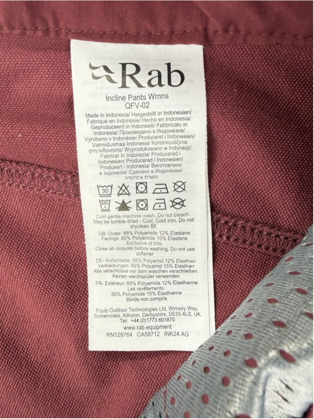 Rab Incline Pants Womens Small Red Matrix Qfv-02 Softshell Stretch Hiking - Picture 3 of 12